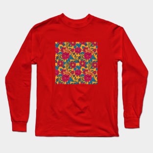 Rose seamless pattern 1 Long Sleeve T-Shirt